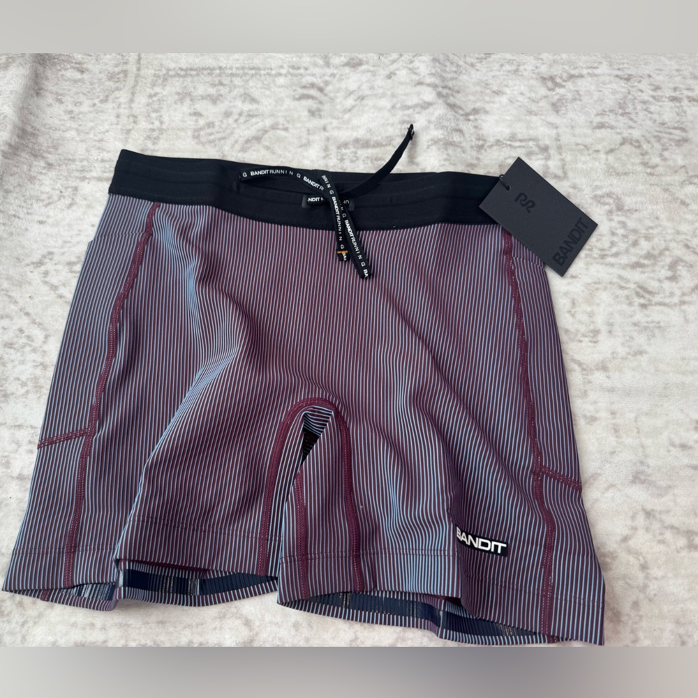 Bandit Cadence Striped Shorts - Fig/Vintage Blue